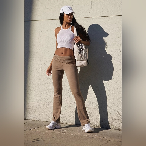 NWTFREE PEOPLE Movement Aced Pants Ruched Waist Yoga Pants Black Size XS - Picture 5 of 13